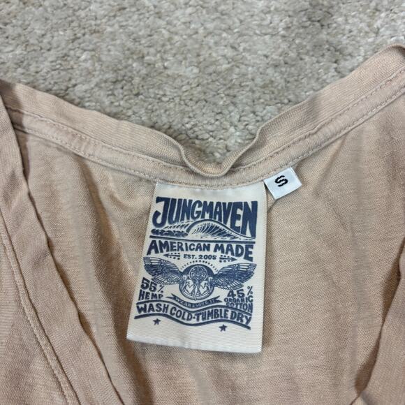 Jungmaven Hemp Organic Cotton V Neck T Shirt Women's Small - Picture 6 of 9